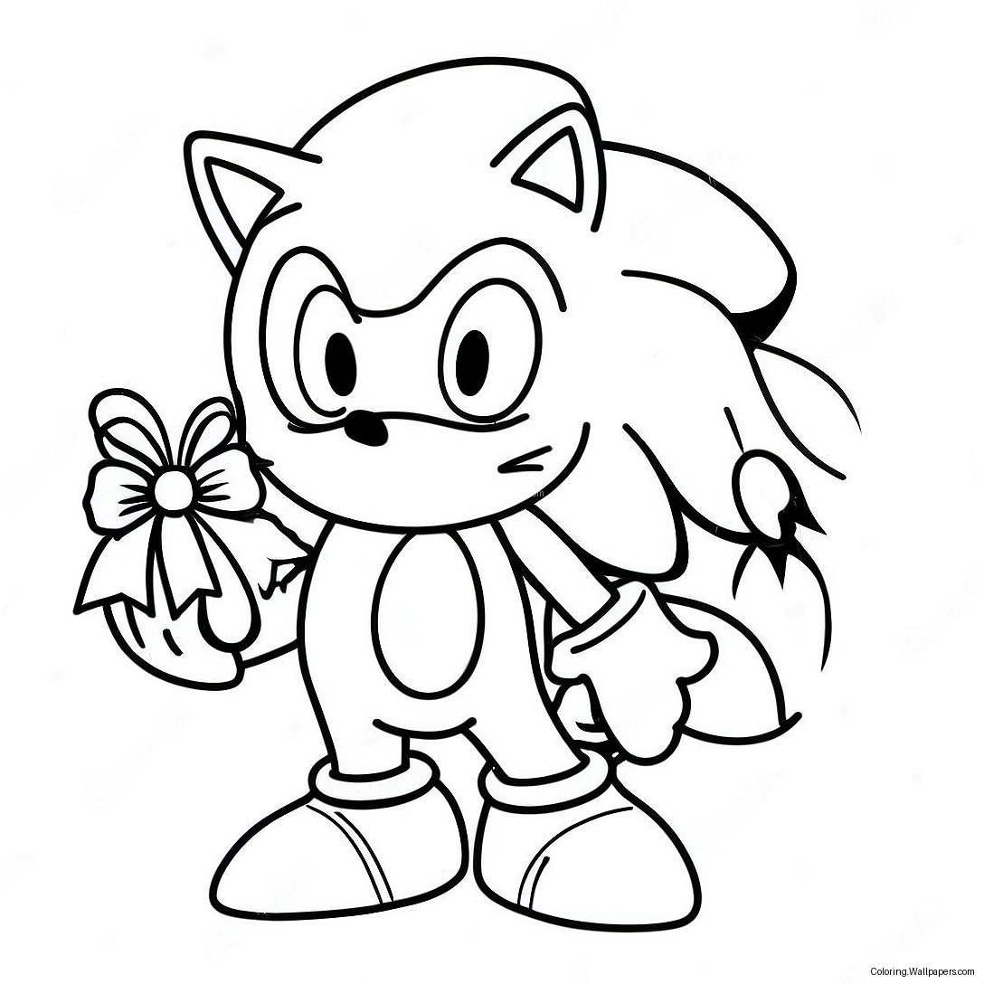 Jul Sonic Färgläggningssida 12371