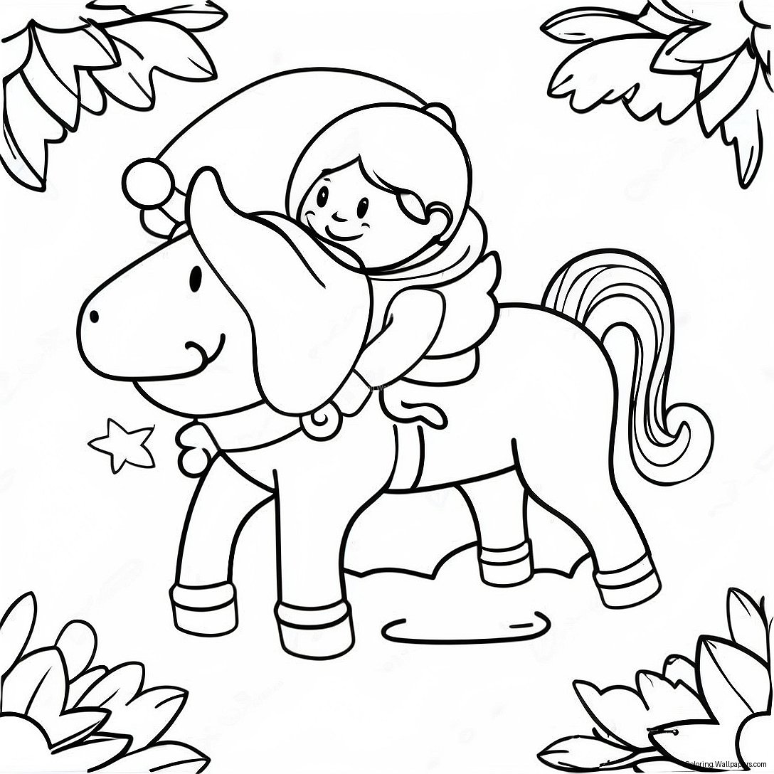 Christmas Story Coloring Page 17143