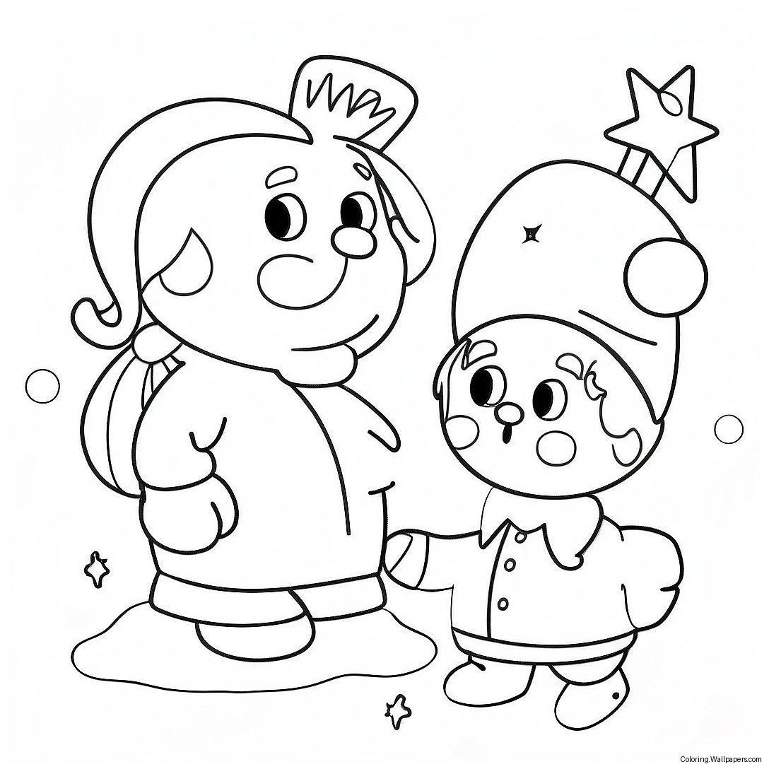 Christmas Story Coloring Page 17144