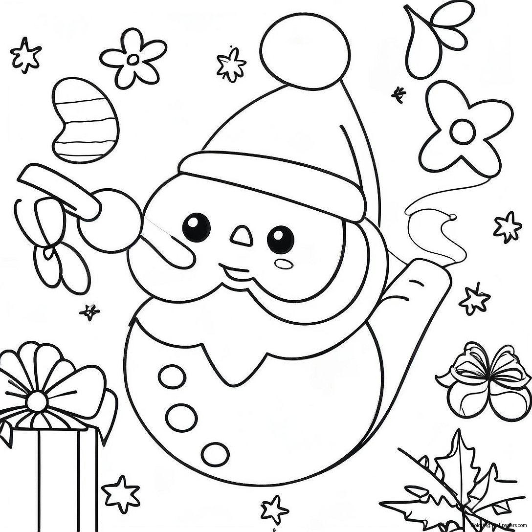 Christmas Thank You Coloring Page 49190