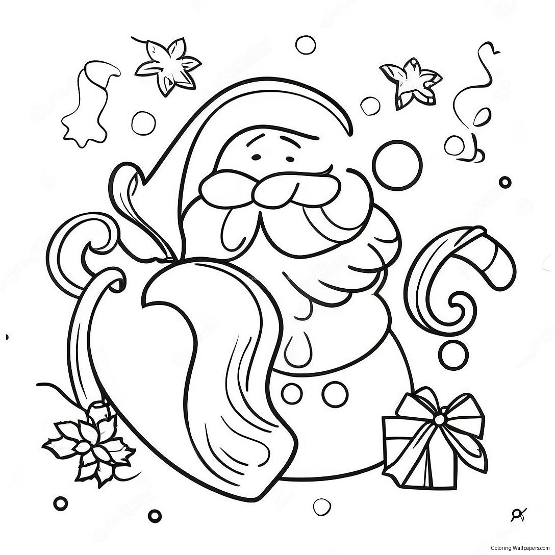 Christmas Thank You Coloring Page 49192