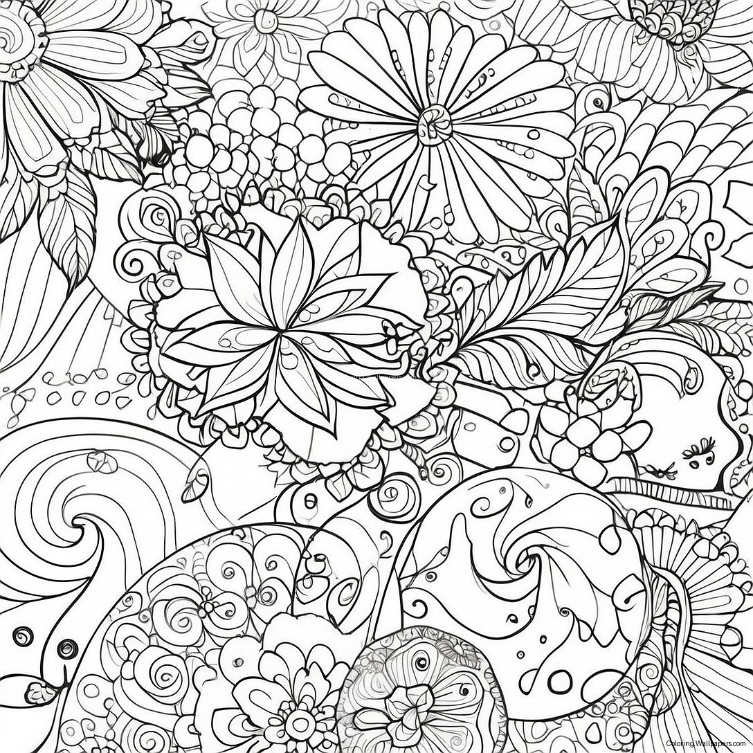 Kerst Zentangle Patronen Kleurplaat 51655