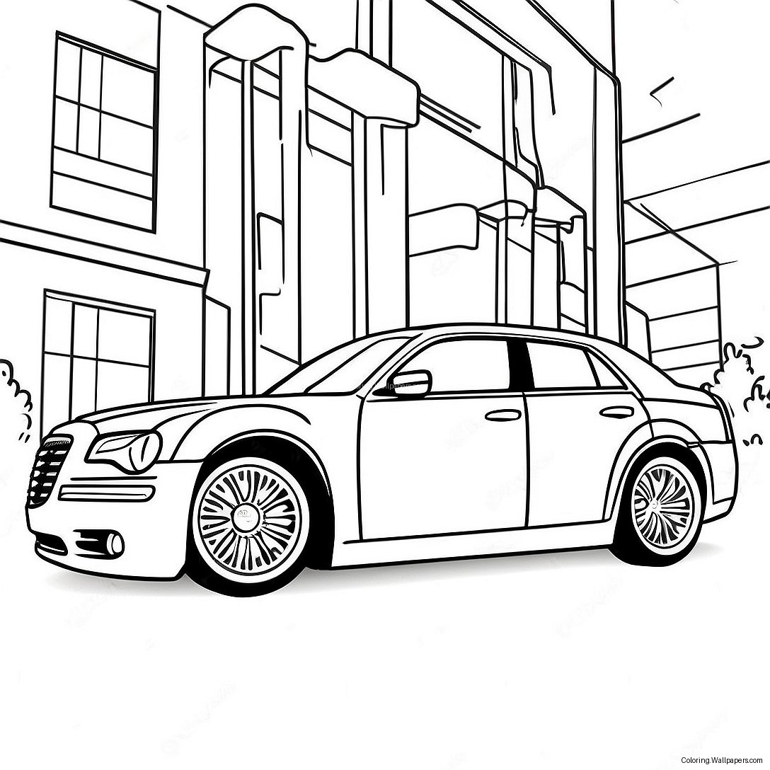 Chrysler 300 Luxury Car Coloring Page 48795