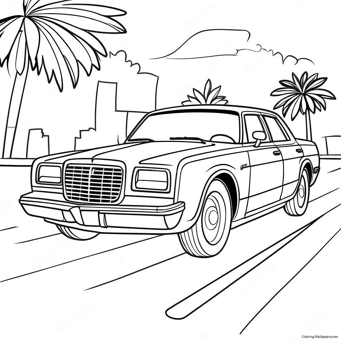 Chrysler 300 Sports Sedan Coloring Page 48787