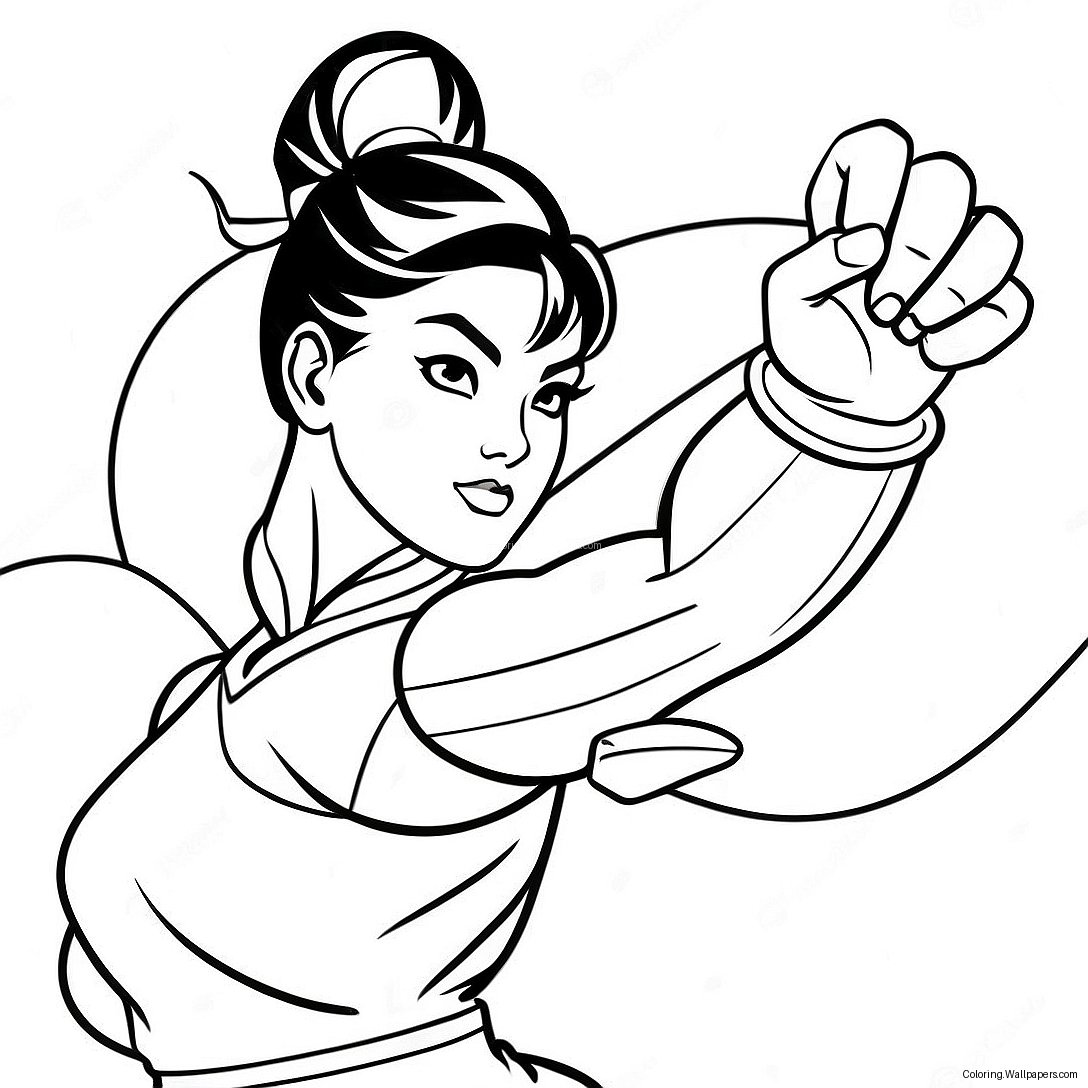 Pagini De Colorat Chun Li 52703