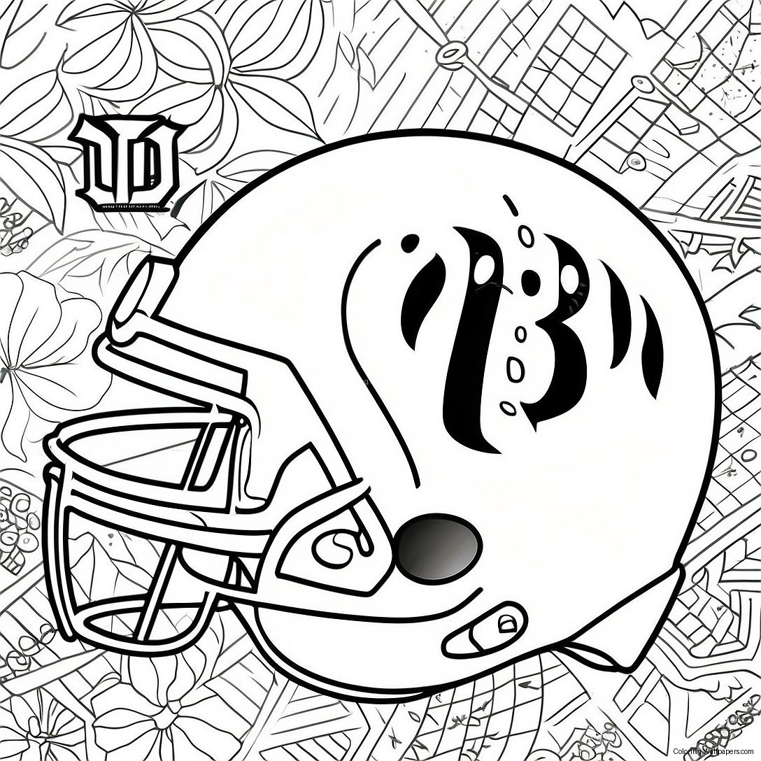 Cincinnati Bengals Logo Coloring Page 31773