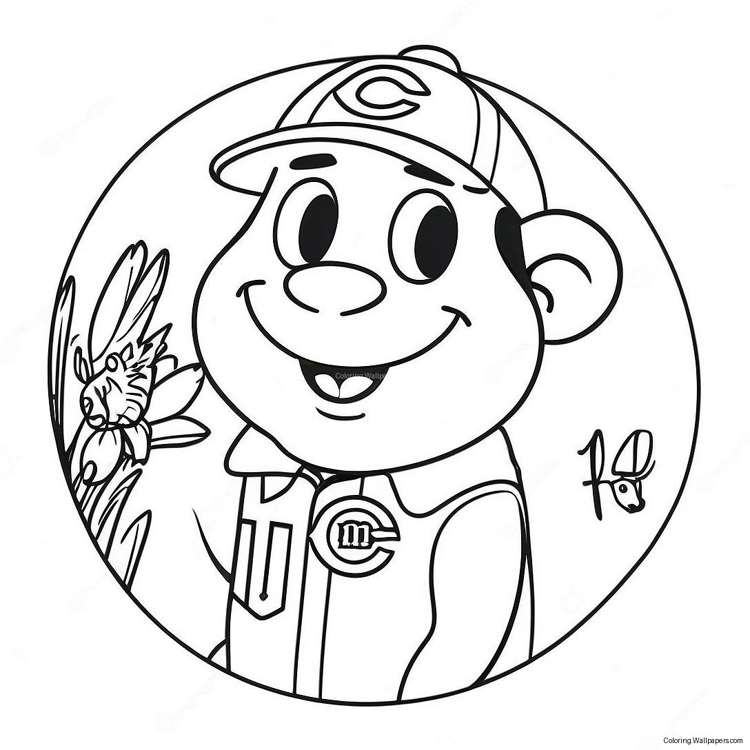 Página Para Colorear De La Mascota De Los Cincinnati Reds 37303