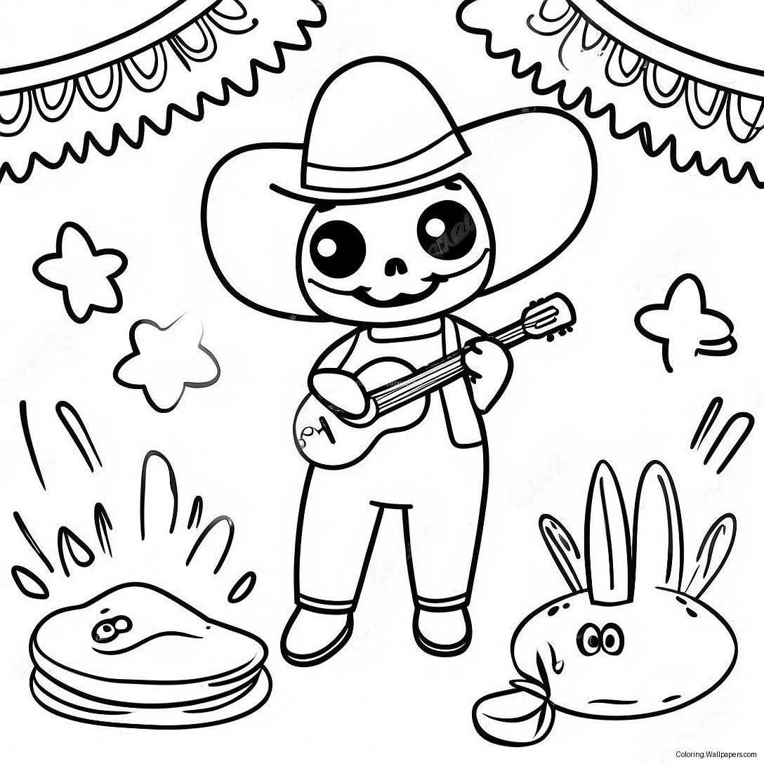 Page À Colorier De La Célébration De Cinco De Mayo 44828