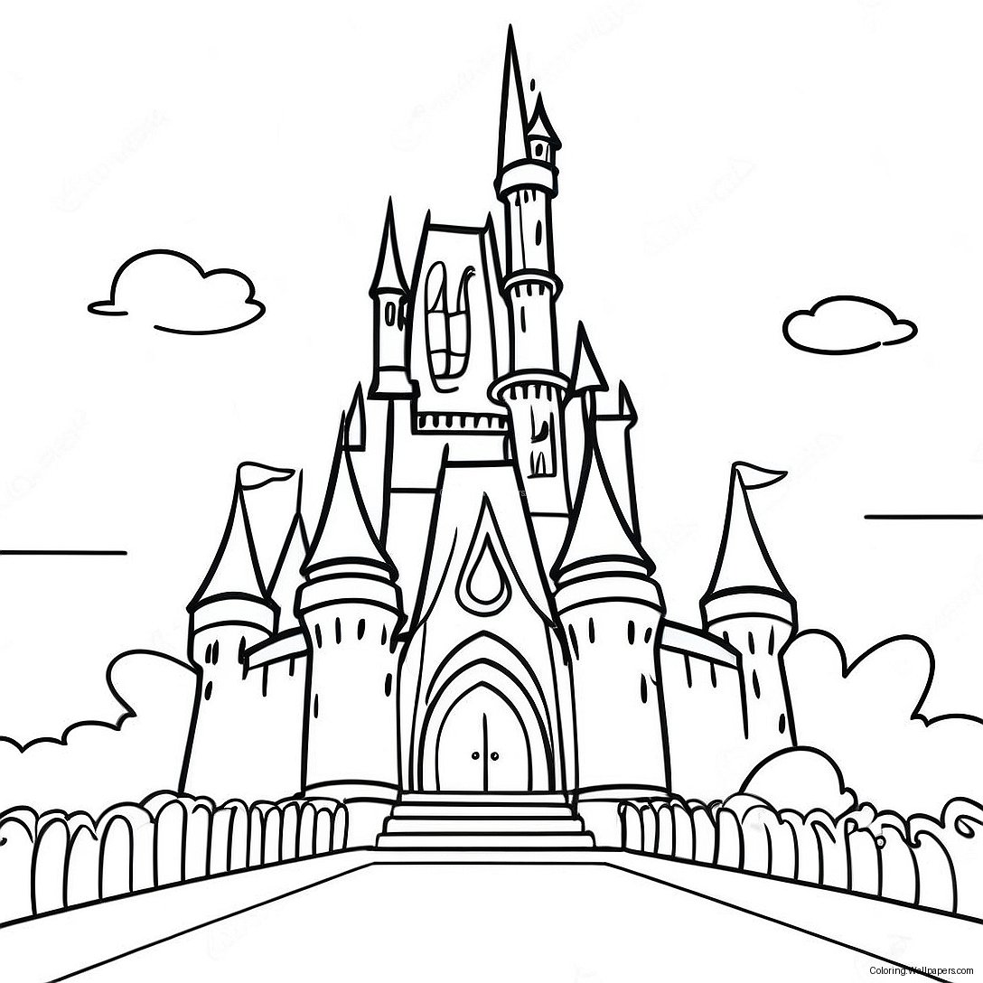 Cinderella's Magical Castle Coloring Page 21719