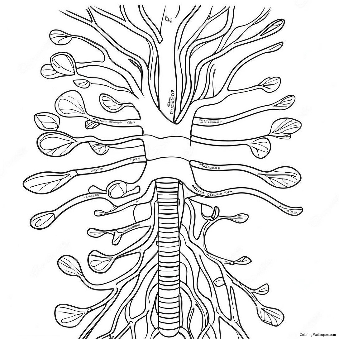 Kleurplaat Van De Anatomie Van Het Circulatiesysteem 57667