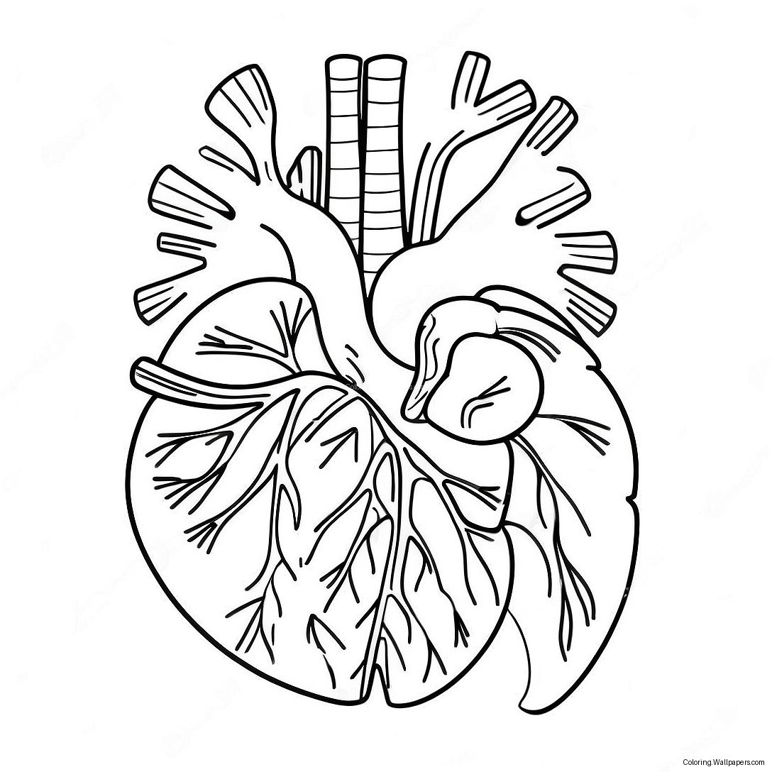 Kleurplaat Van De Anatomie Van Het Circulatiesysteem 57668