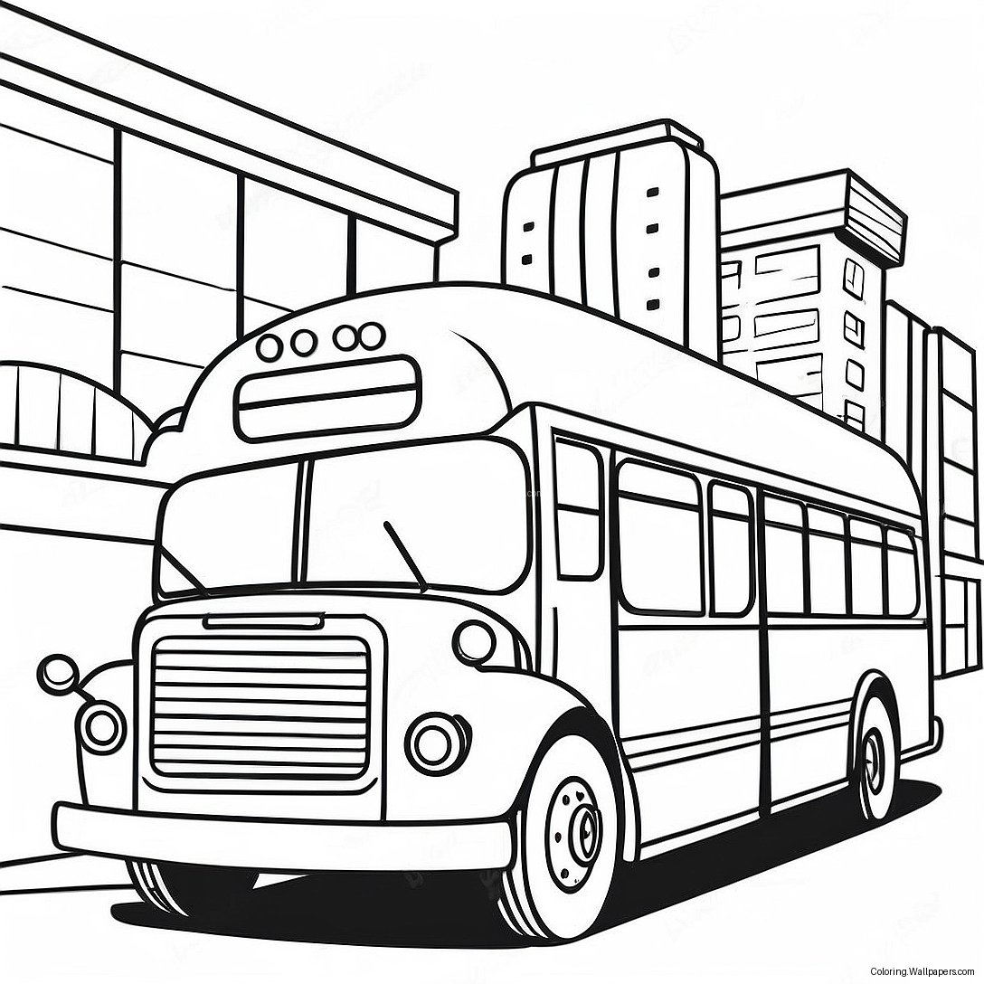 City Bus Coloring Page 56601