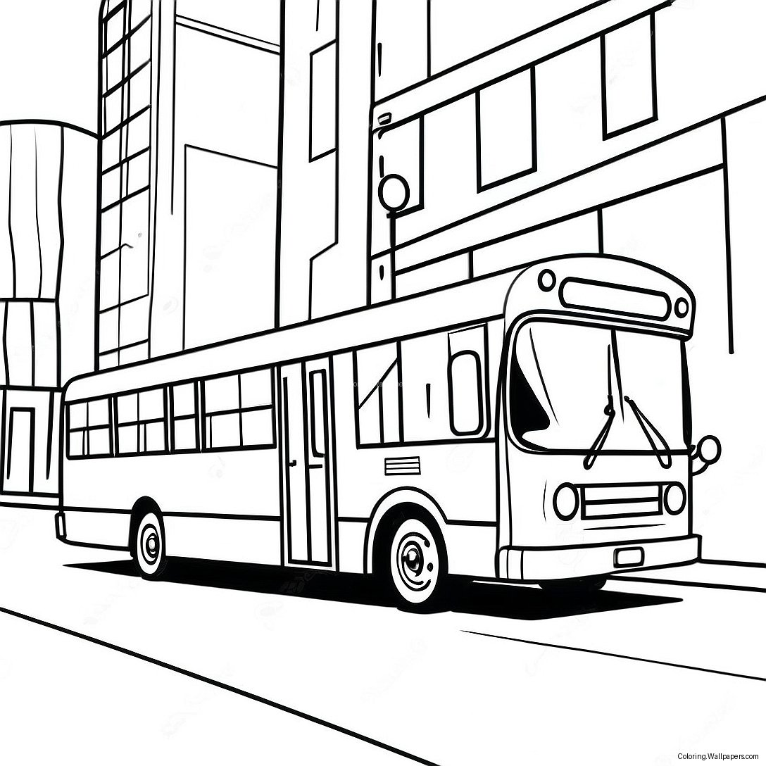 City Bus Coloring Page 56604