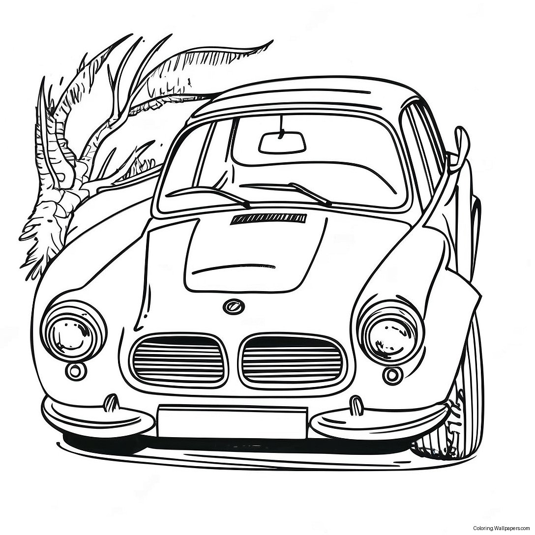 Page À Colorier De Voiture Bmw Classique 4935