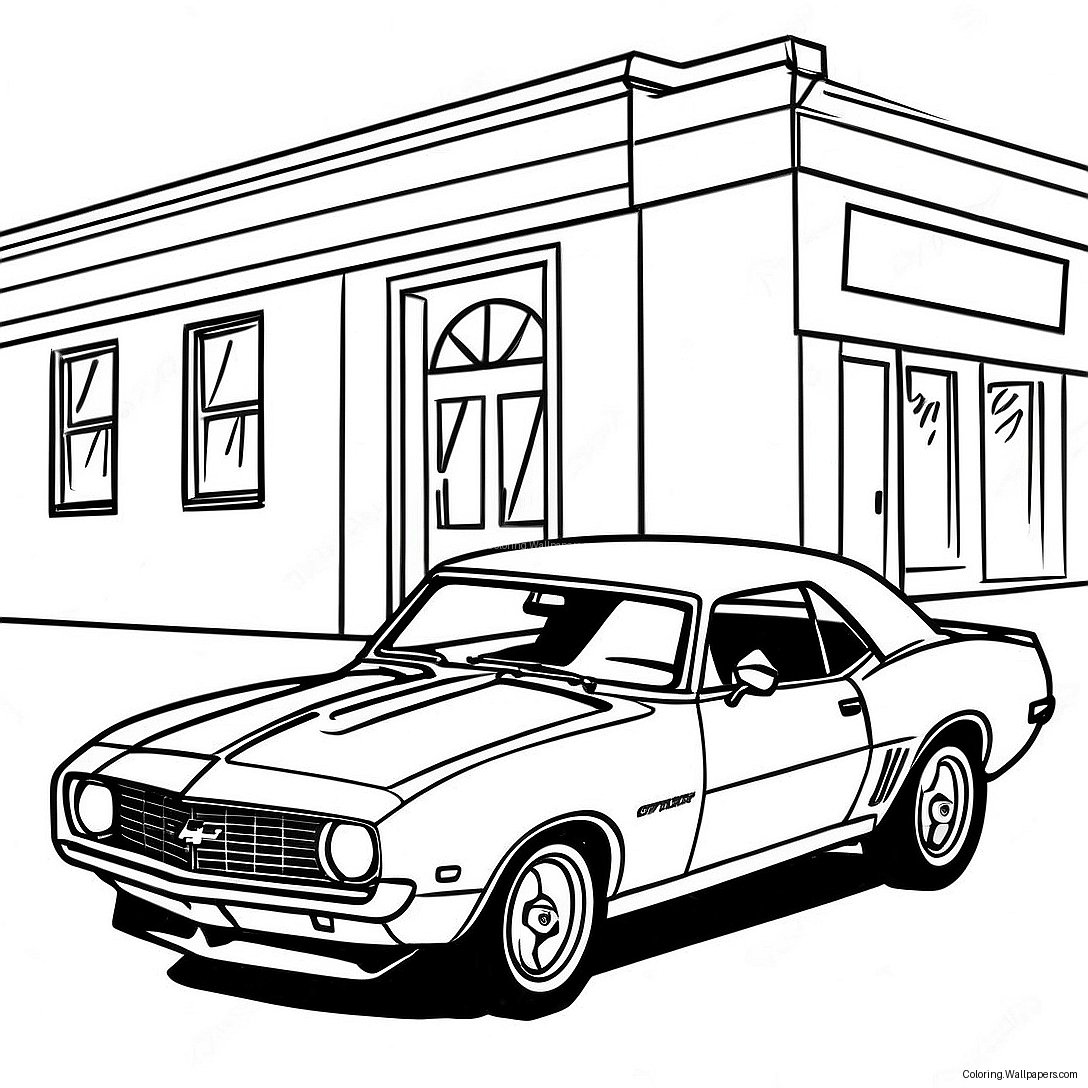 Classic Camaro Coloring Page 3862