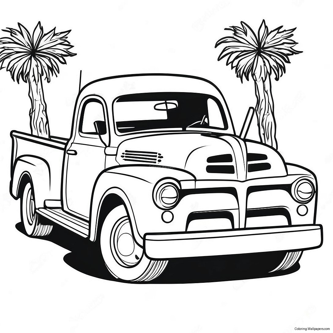 Classic Dodge Truck Coloring Page 54820