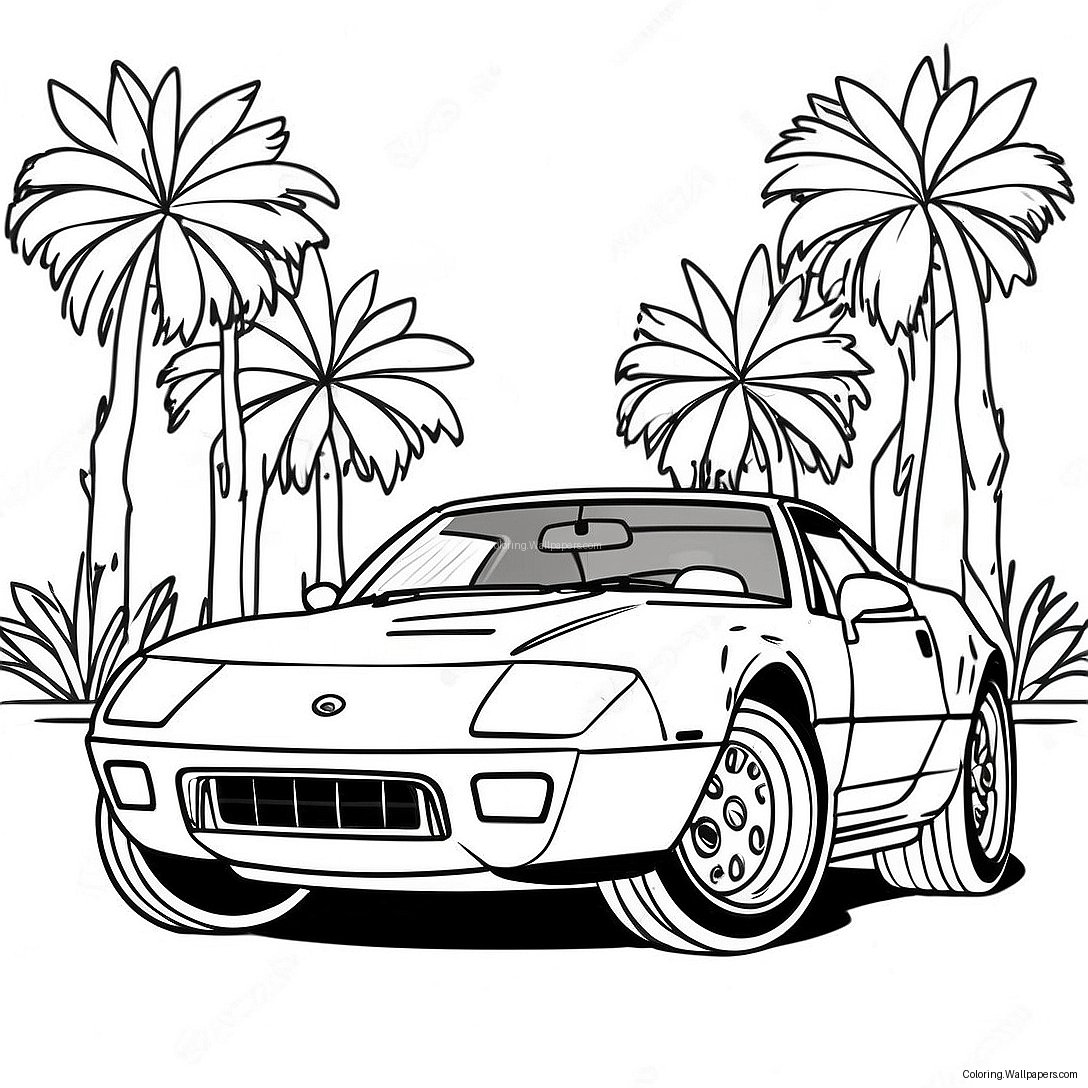 Page À Colorier De Voiture De Sport Jdm Classique 15312