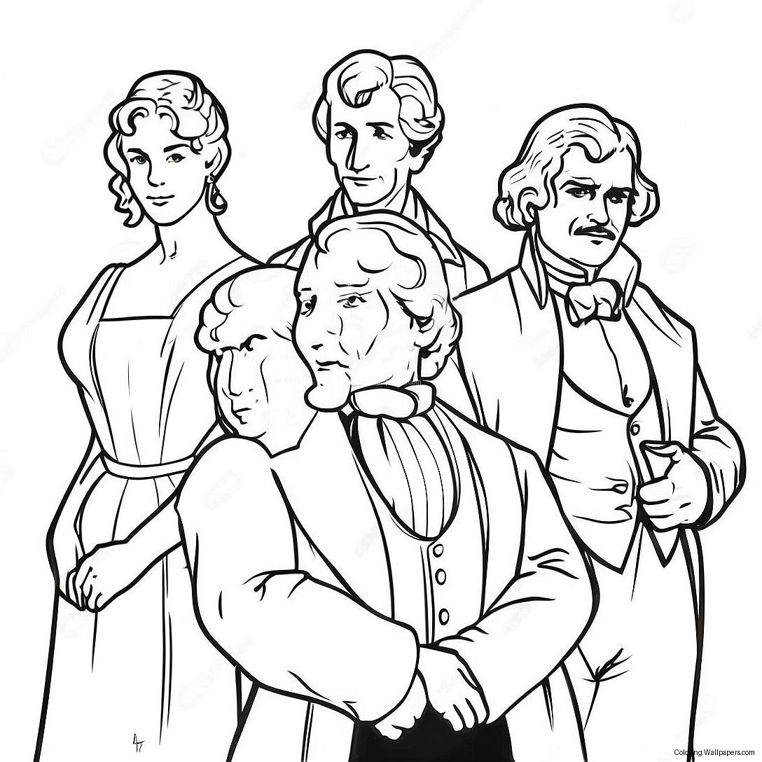 Classic Literature Characters Coloring Page 27806