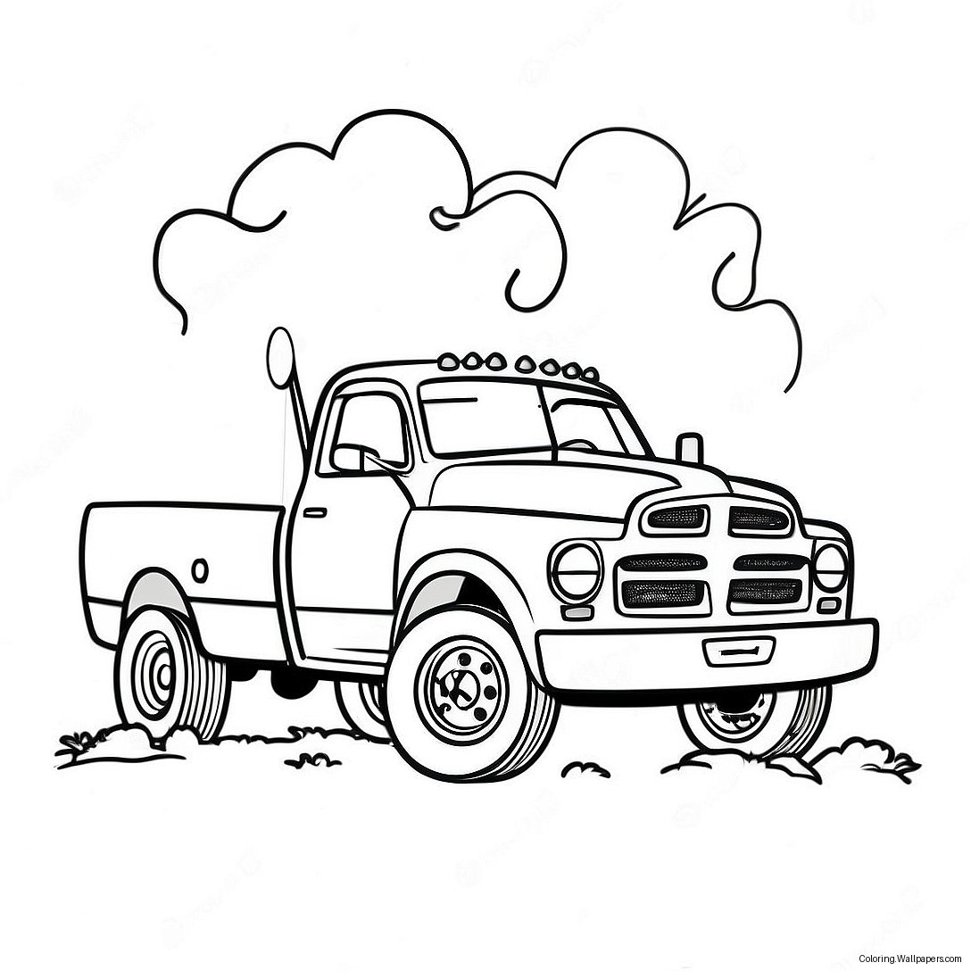 Klassischer Ram Truck Ausmalbild 21626