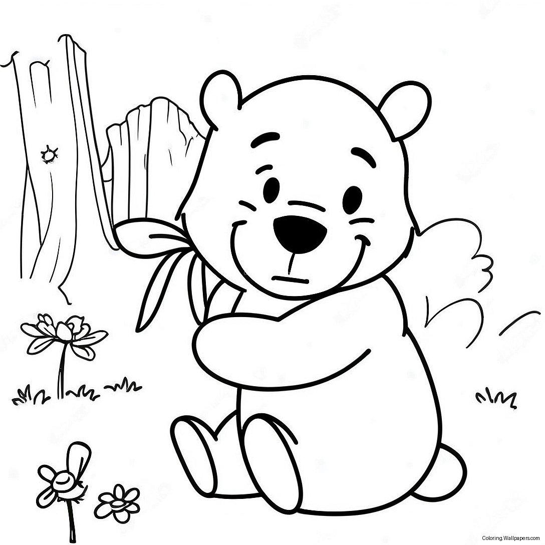 Página Para Colorear De Winnie The Pooh Clásico 15425