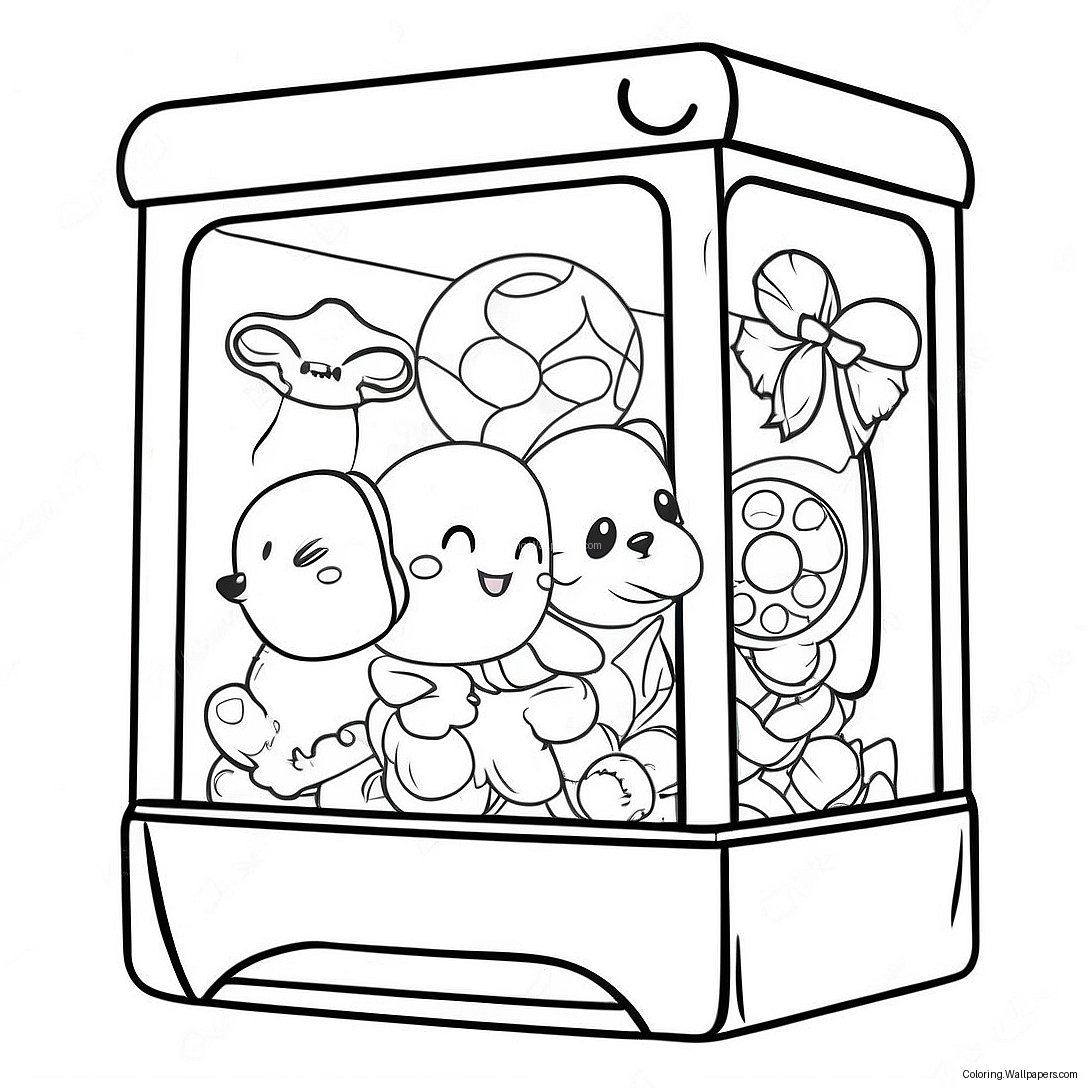 Claw Machine Coloring Page 35534