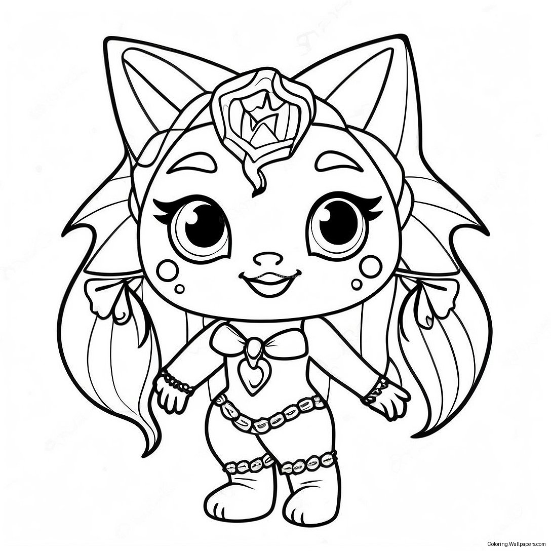 Clawdeen Wolf In Spooky Outfit Coloring Page 7124