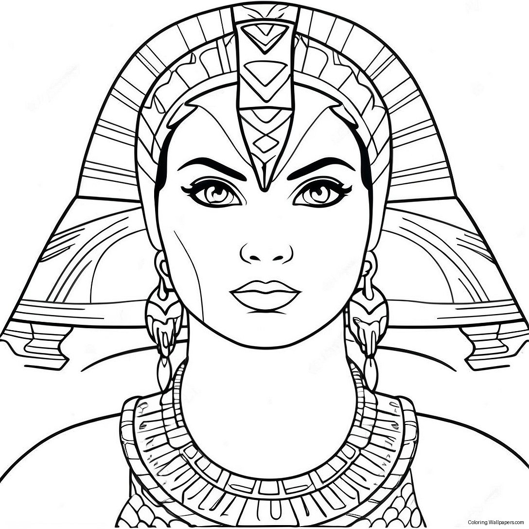 Cleo De Nile In Stylish Outfit Coloring Page 40530