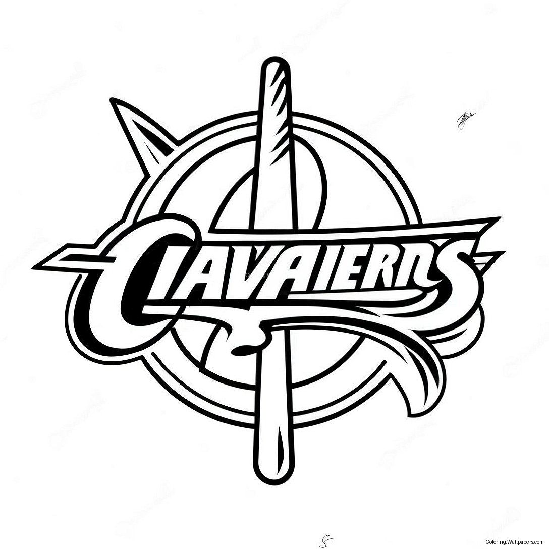 Pagina De Colorat Logo-Ul Cleveland Cavaliers 34809