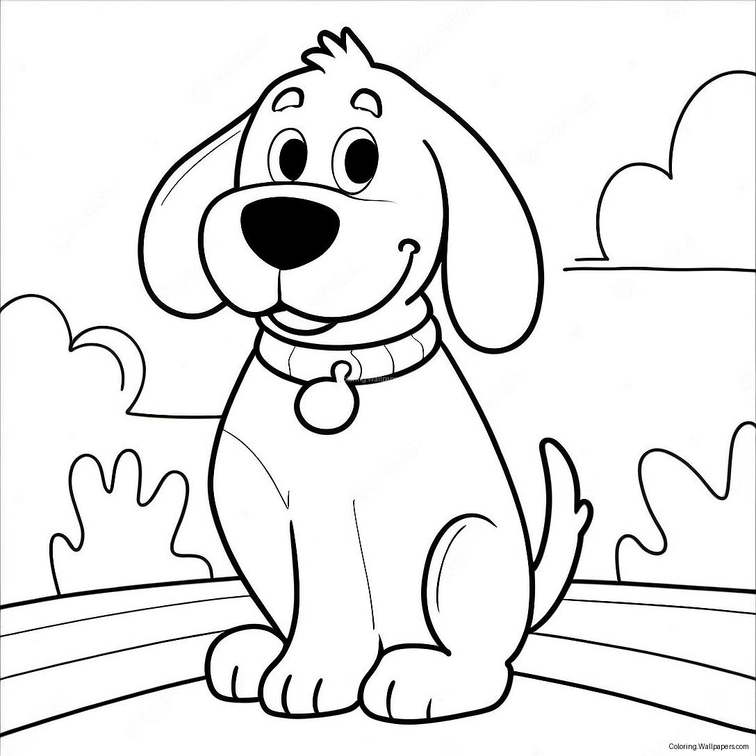 Clifford The Big Red Dog Coloring Page 2080