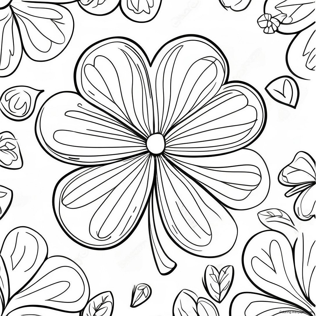 Clover Leaf Coloring Page 27471