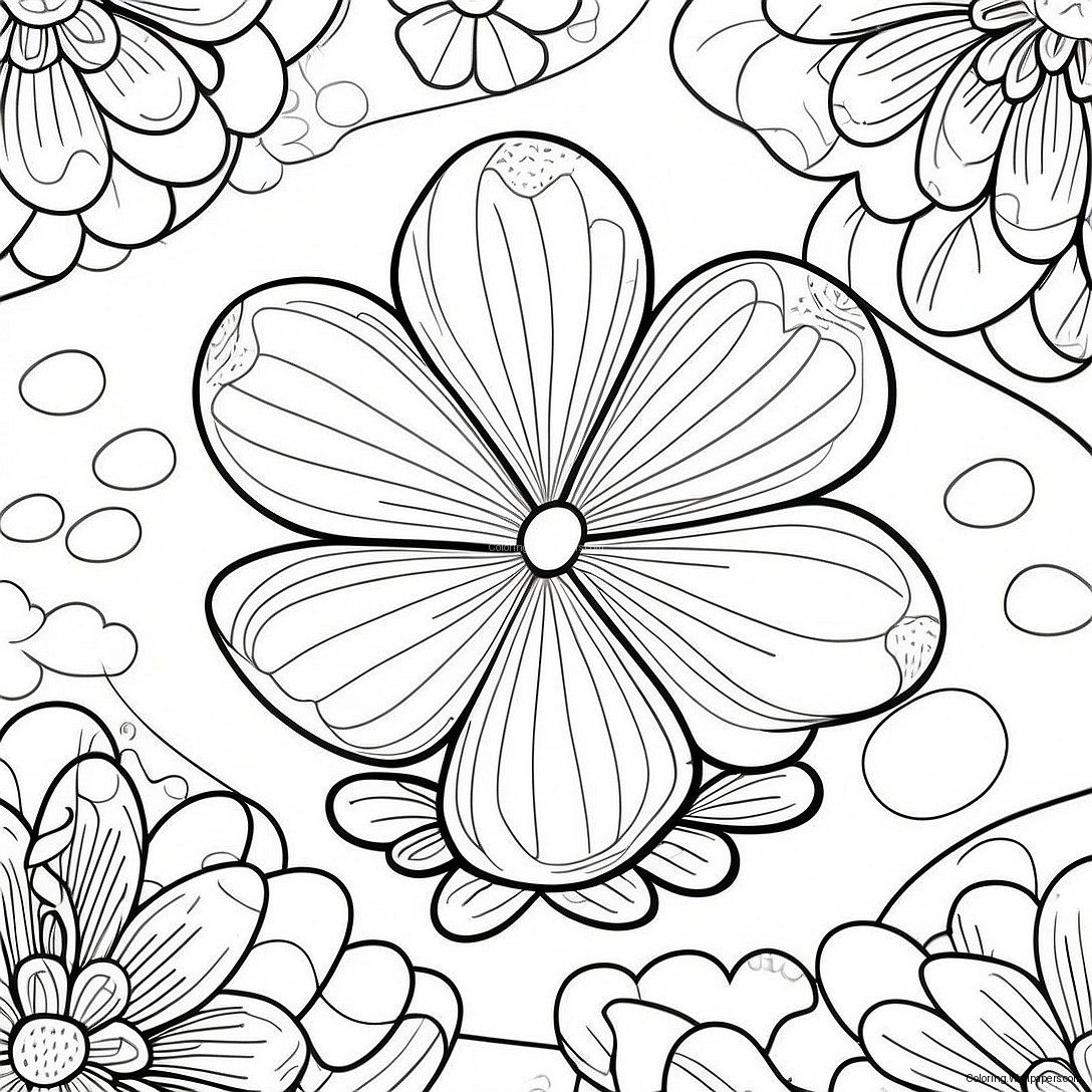 Clover Leaf Coloring Page 27472