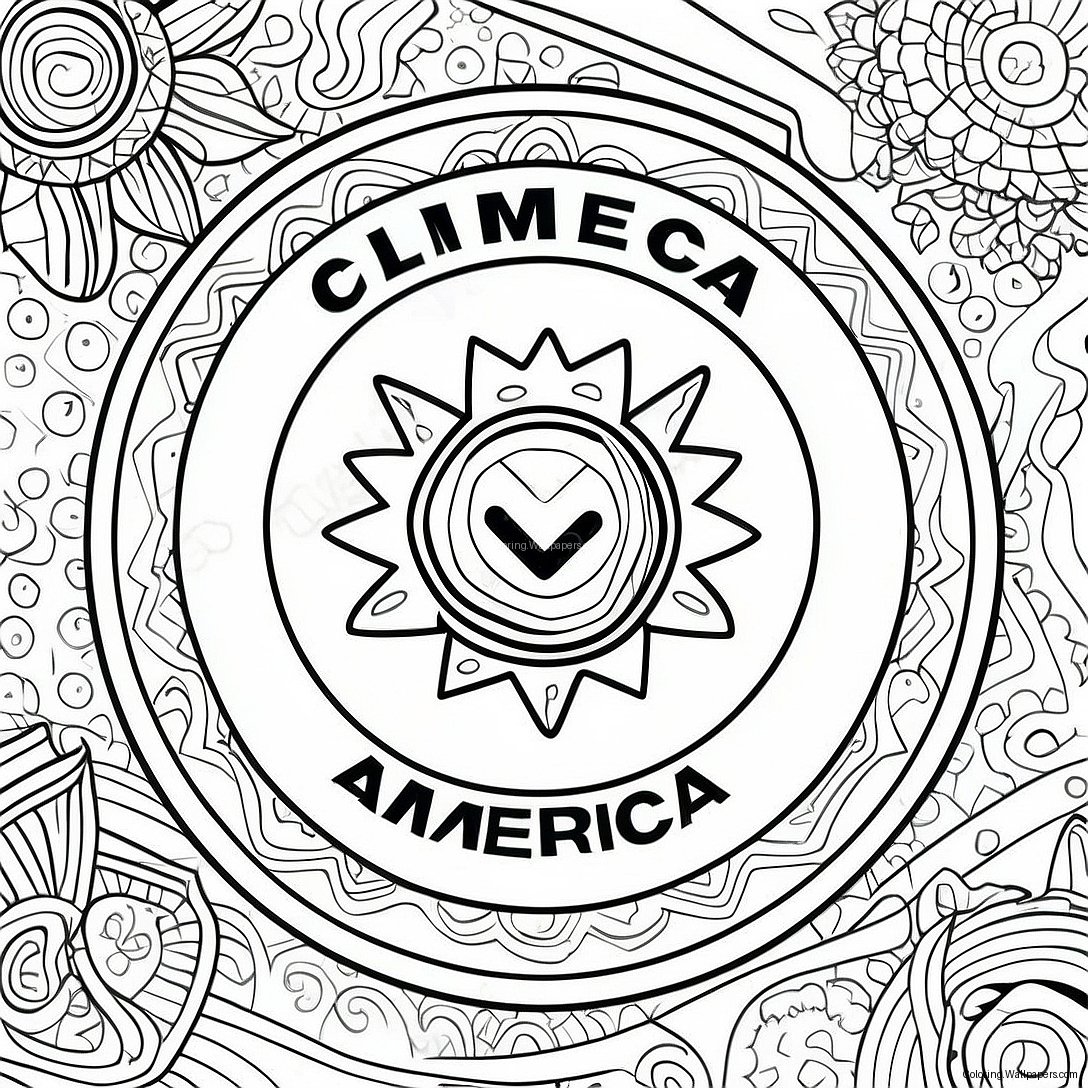 Club America Logo Coloring Page 35241