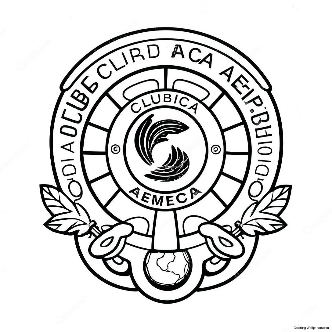 Club America Logo Värityssivu 35244