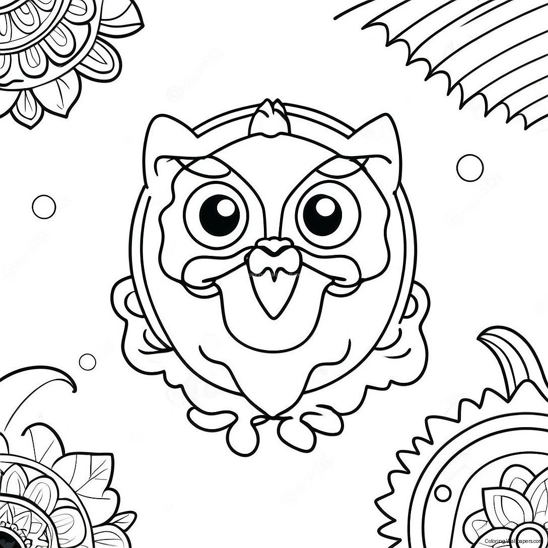 Club America Mascot Coloring Page 35265