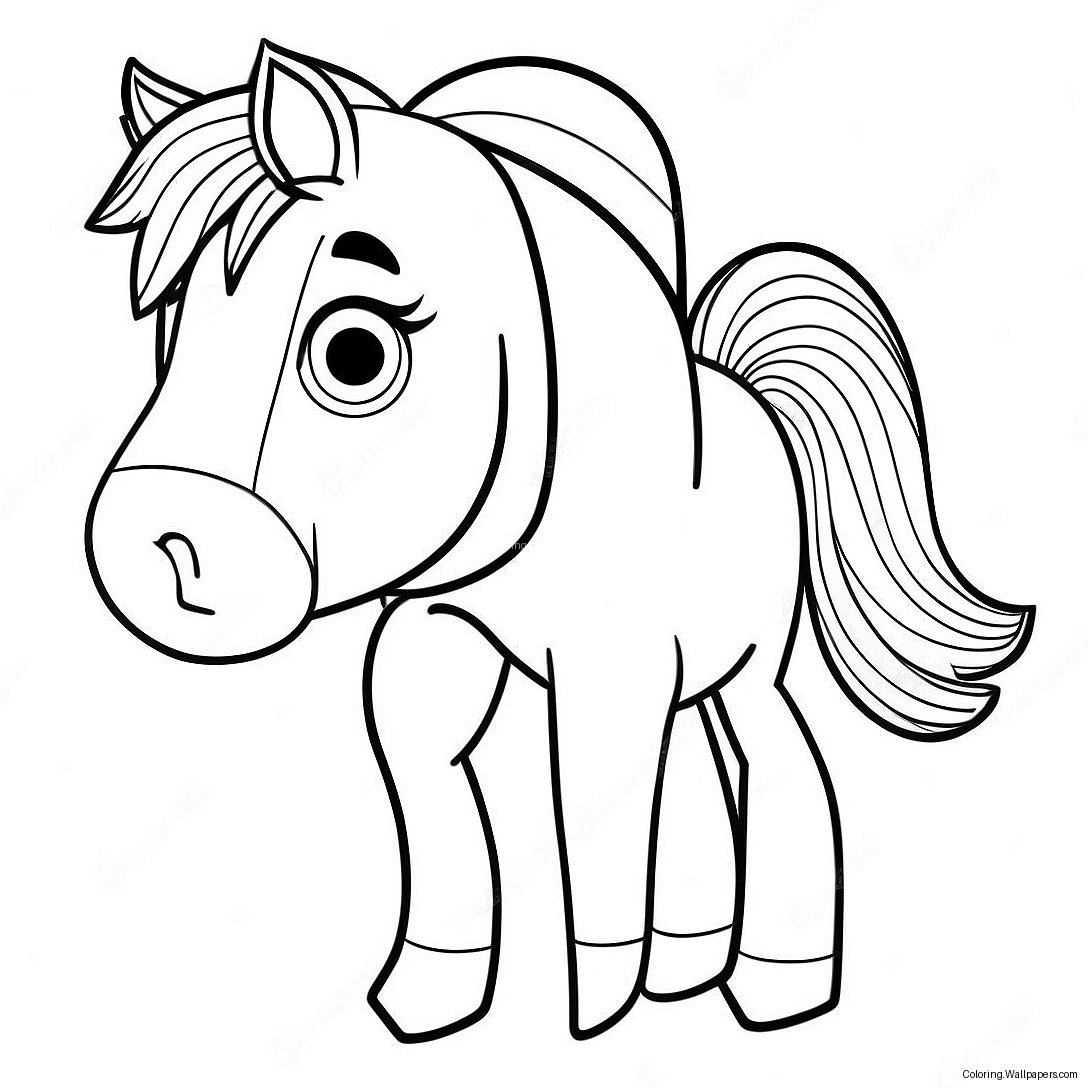 Clydesdale Horse Coloring Page 33405