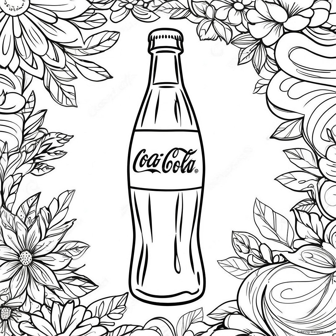 Coca Cola Bottle Coloring Page 15637