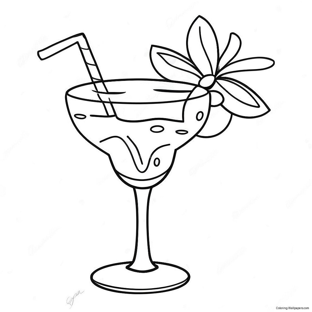 Cocktail Coloring Page 38533