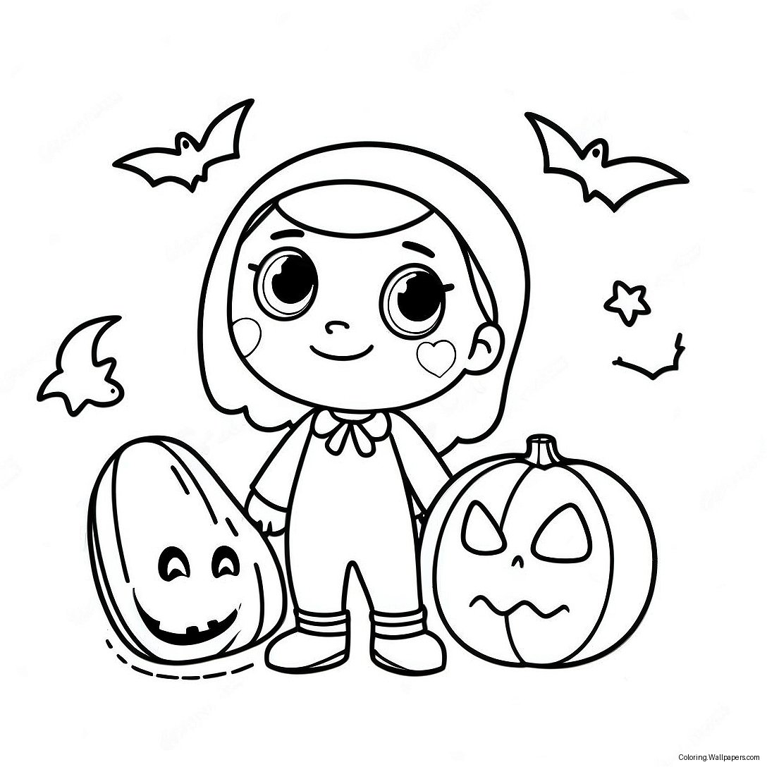 Página Para Colorir De Halloween Do Cocomelon 23709