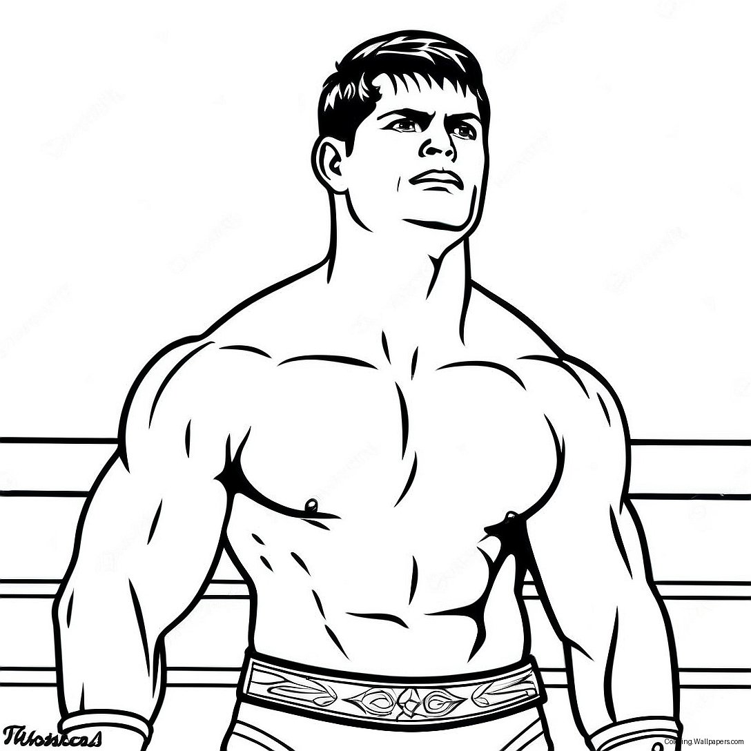 Cody Rhodes I Dramatiskt Pose Målarbild 7245