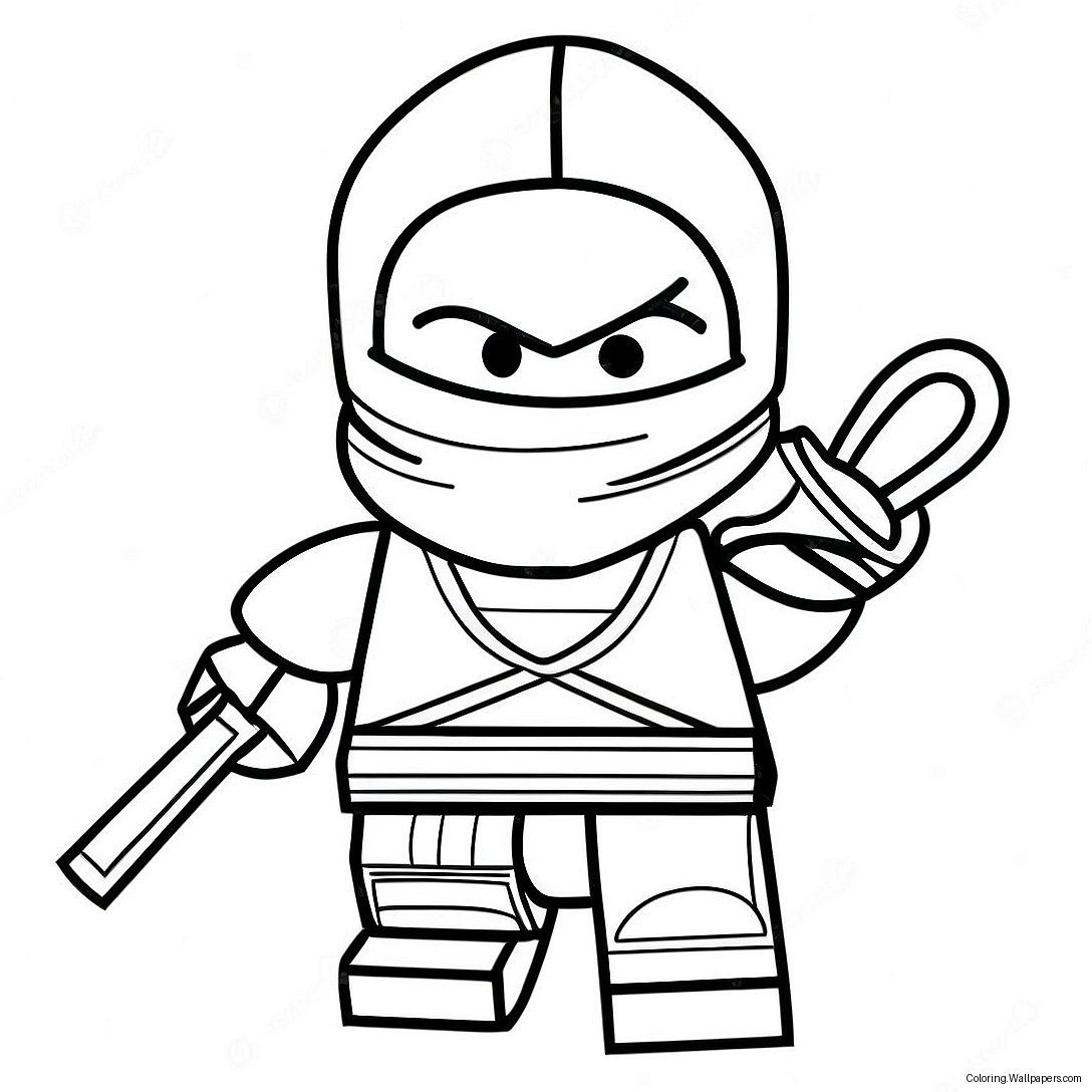 Cole Ninjago In Action Coloring Page 26527