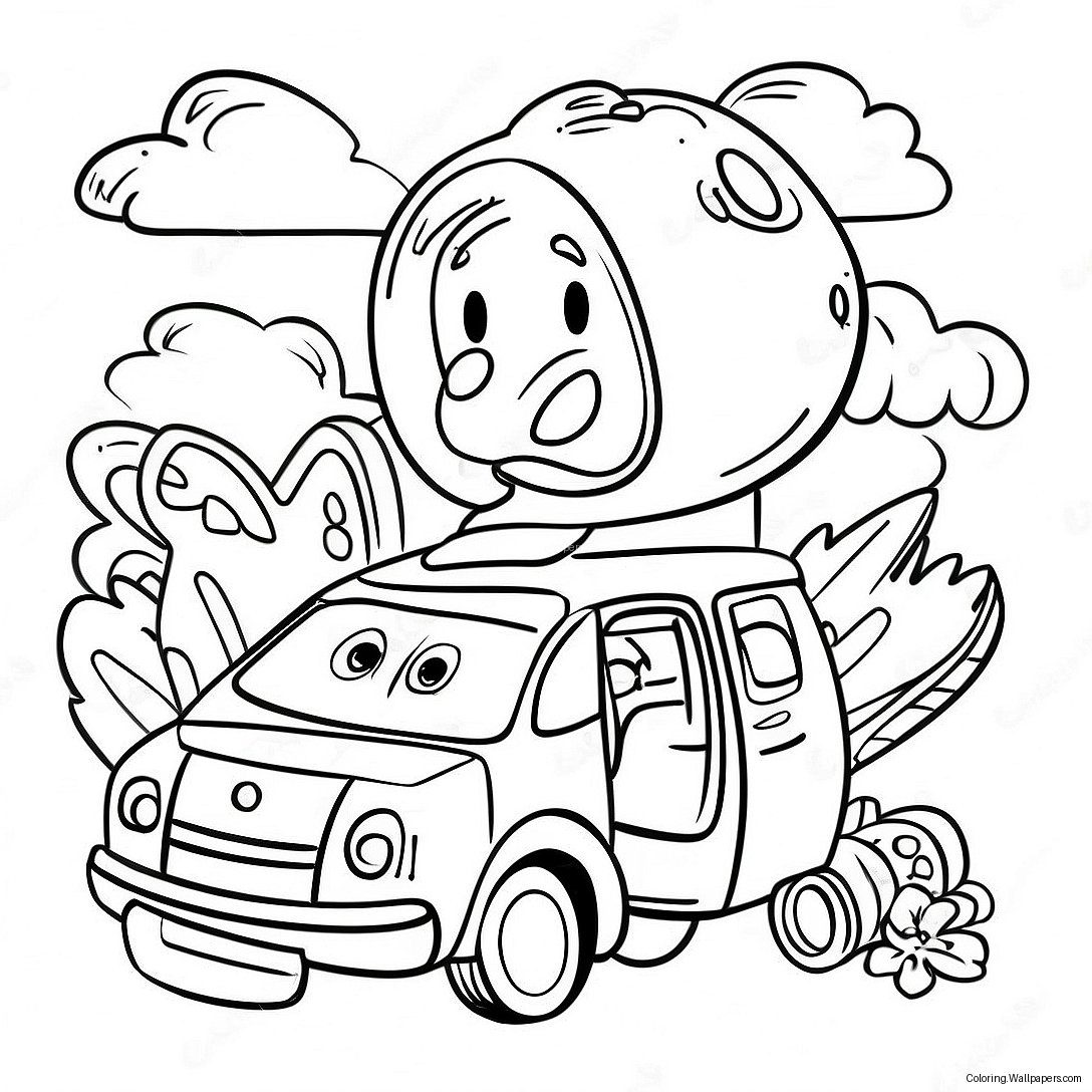 Collaborative Coloring Page For Kids 12470