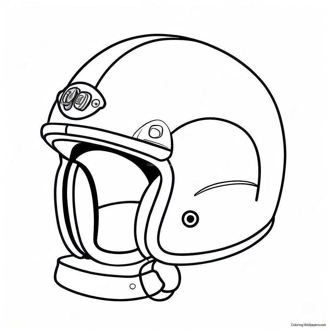 Página Para Colorear Del Casco Colorido De Aventura 26382