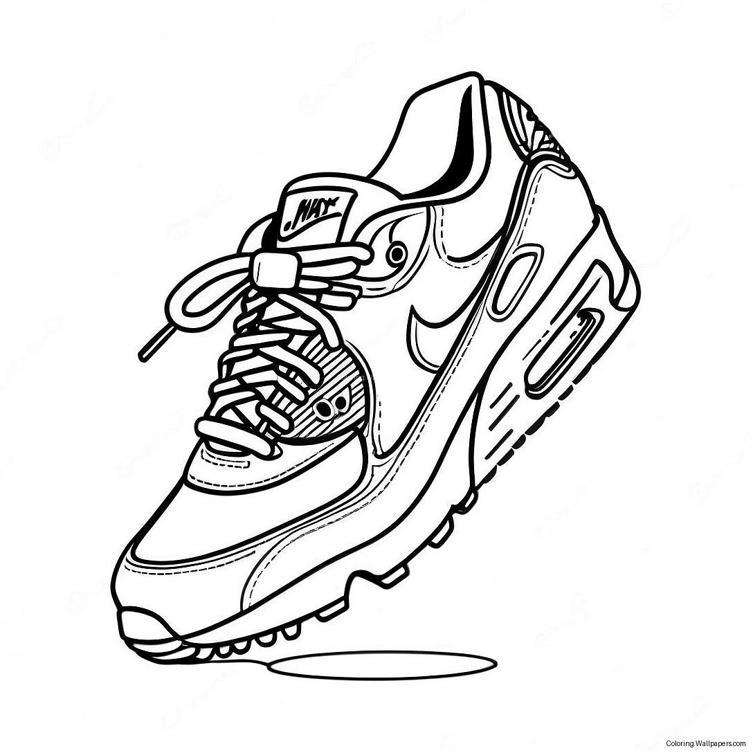 Kleurige Air Max Schoenen Kleurplaat 22077