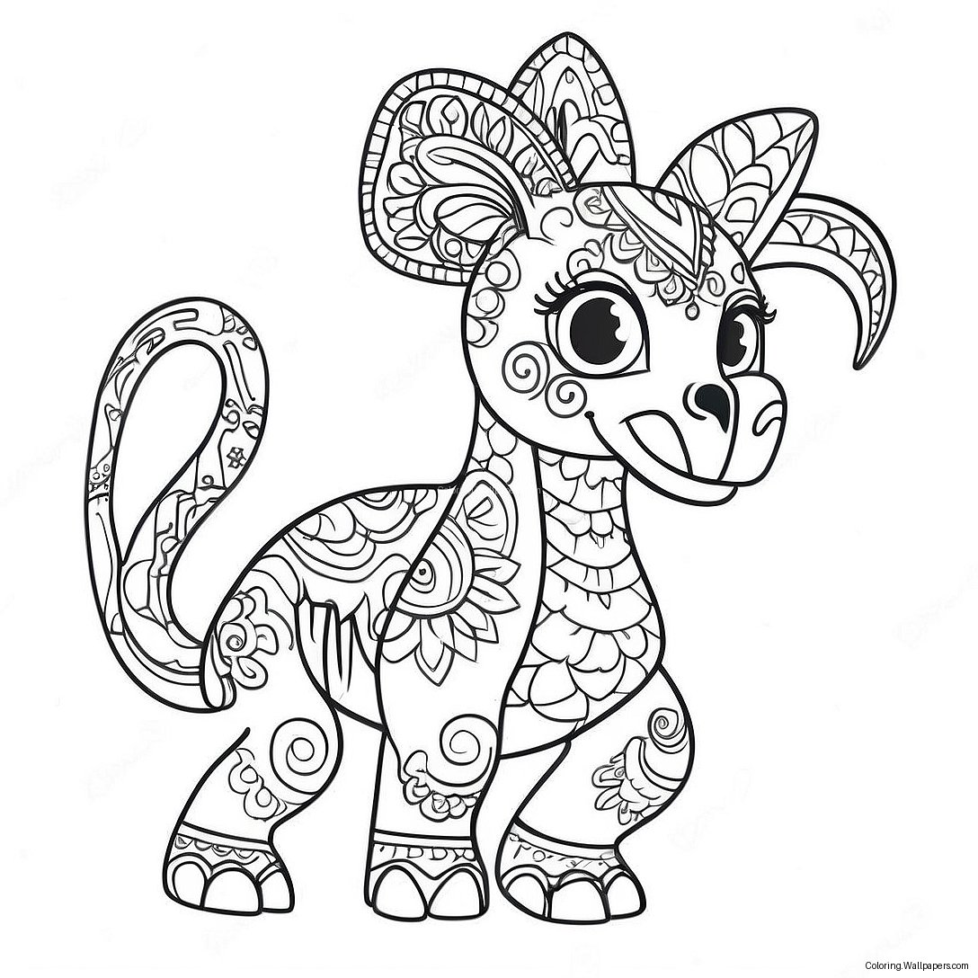 Page À Colorier Alebrijes Colorés De Coco 44854