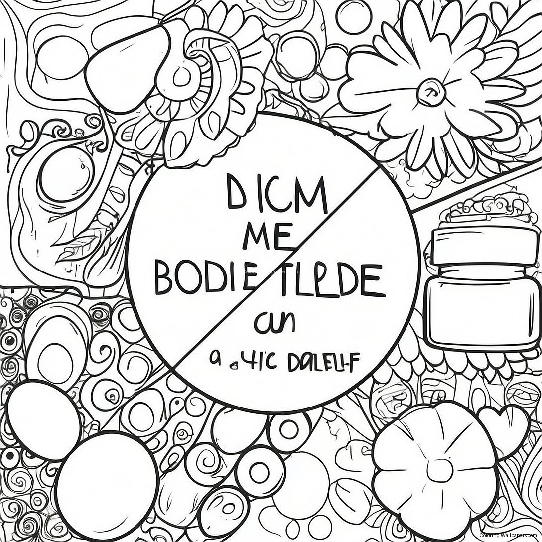 Colorful Anti-Drug Message Coloring Page 49076