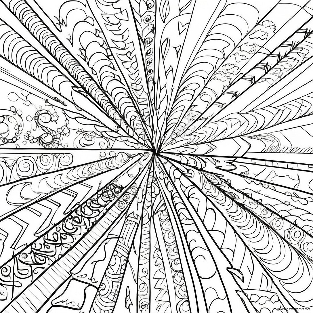 Colorful Arrow Patterns Coloring Page 26178