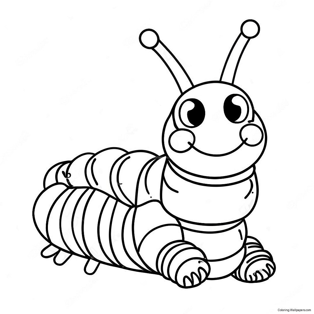 Colorful Caterpillar Coloring Page 1820