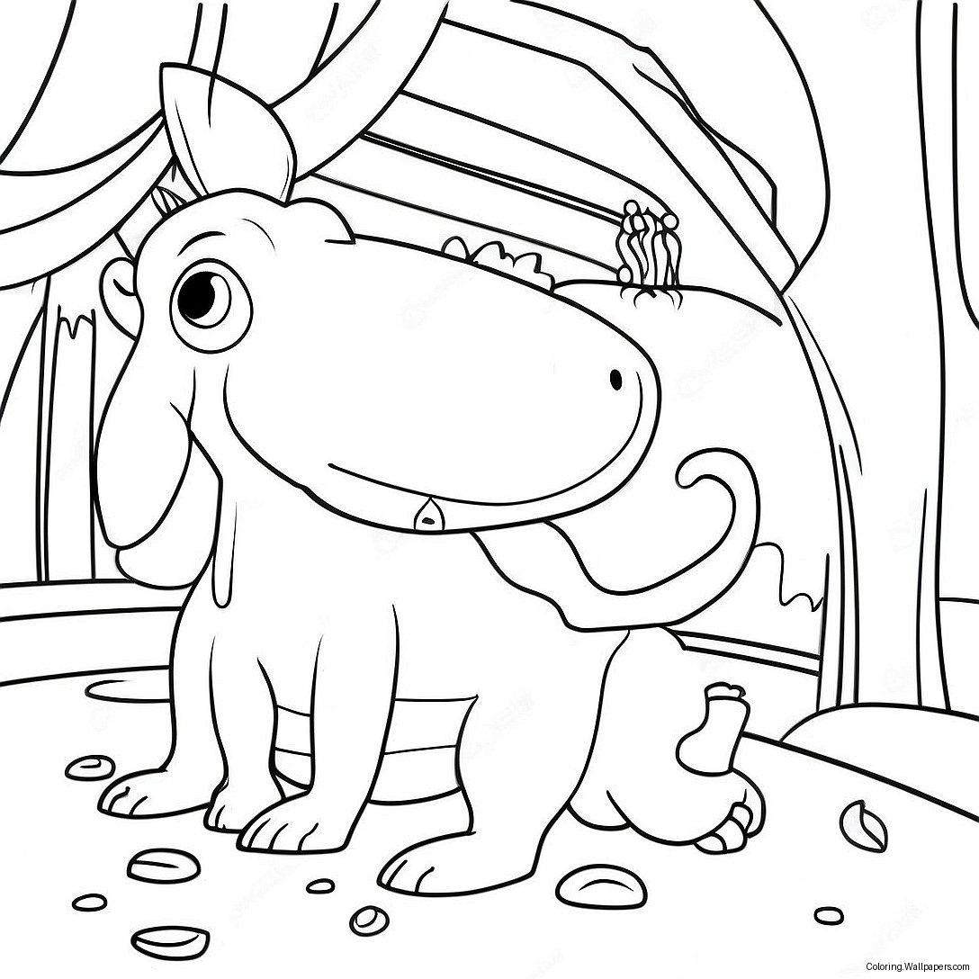 Colorful Charibo Art Scene Coloring Page 33258