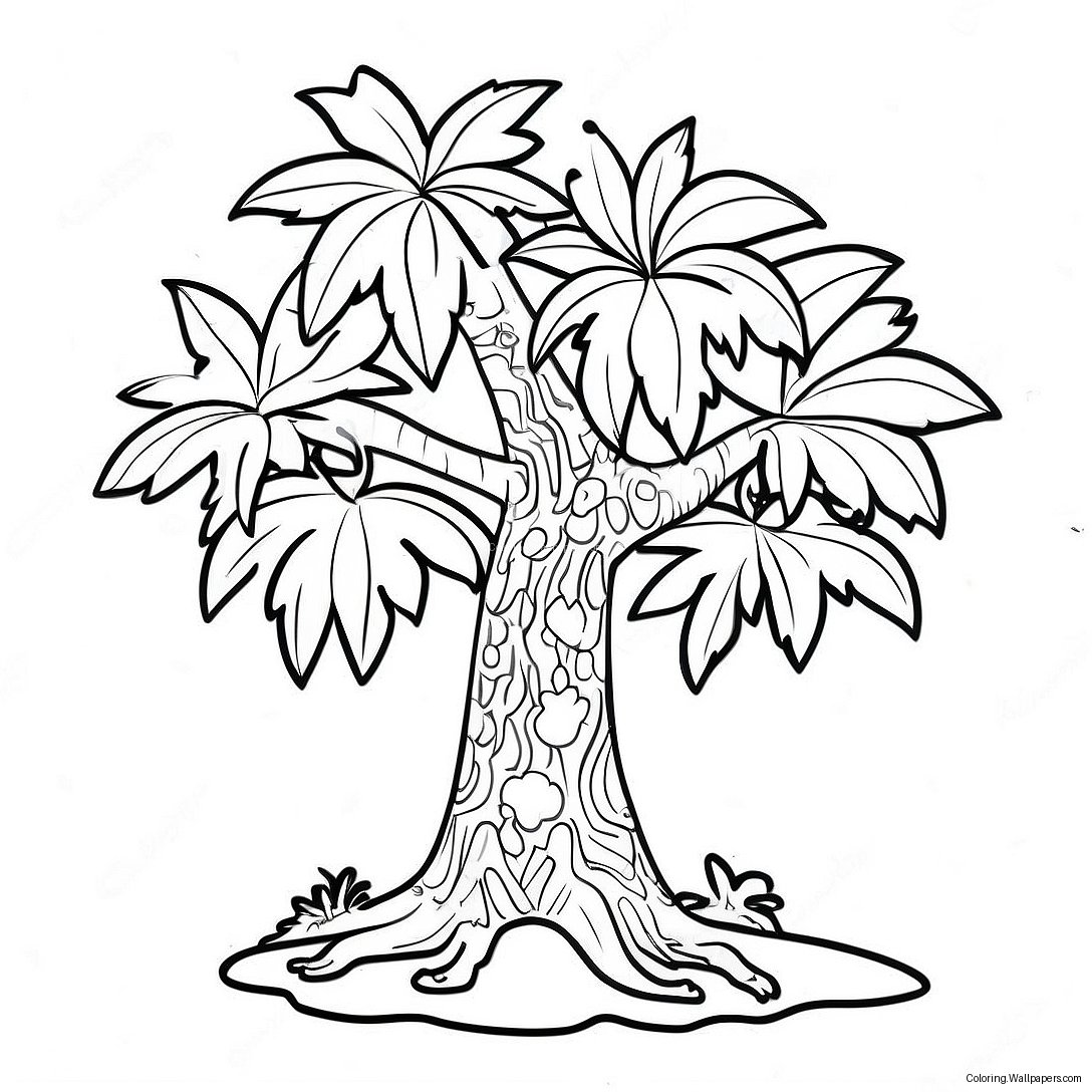 Colorful Chicka Chicka Boom Boom Tree Coloring Page 15642