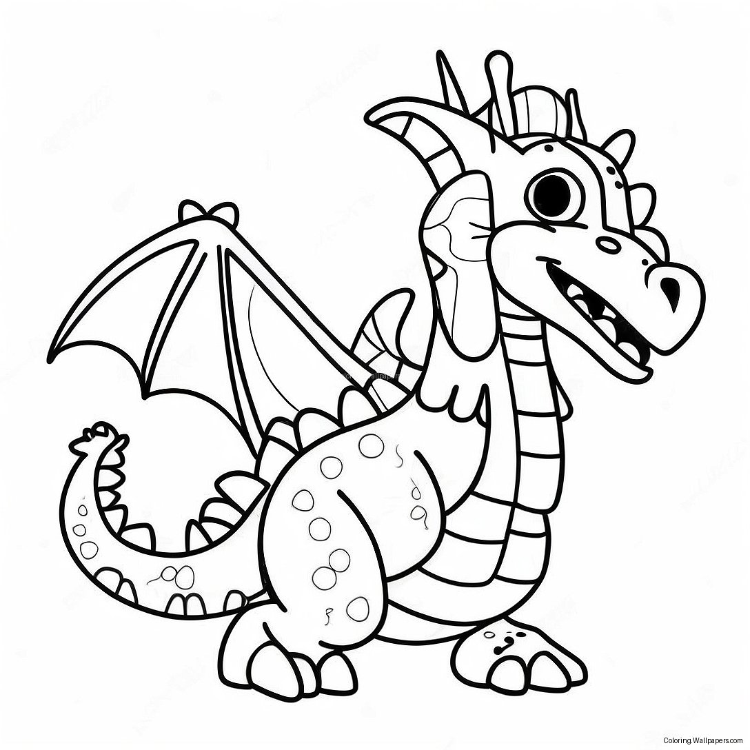 Colorful Dragon Puppet Coloring Page 16330